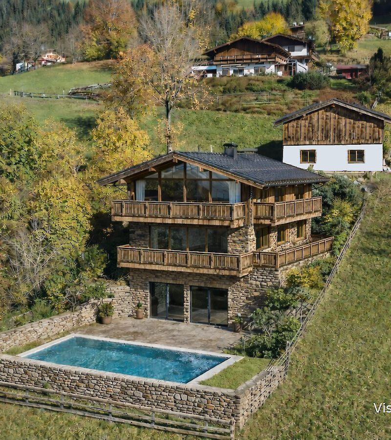 Chalet auf der Sonnseite von Kitzbühel in Panoramalage 