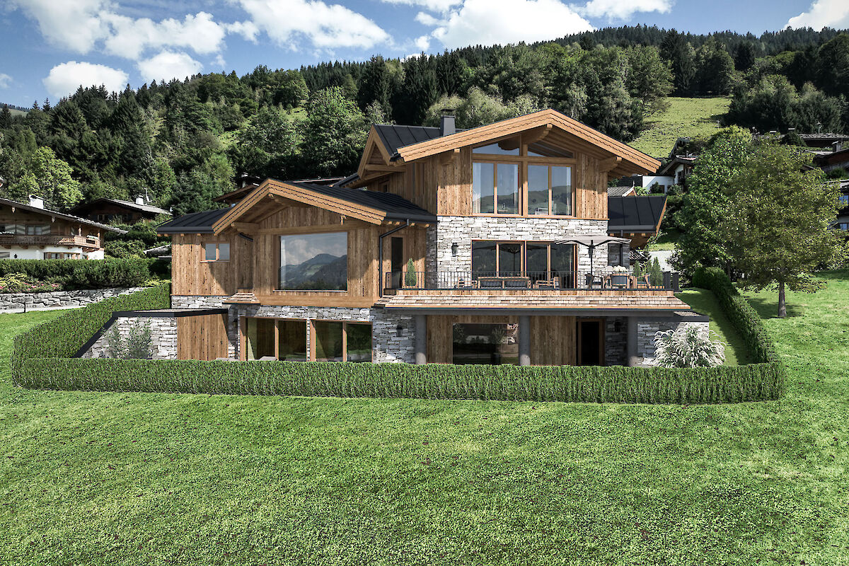 Landhaus - Umbau mit freiem Blick auf die Kitzbüheler Bergwelt in der Kochau