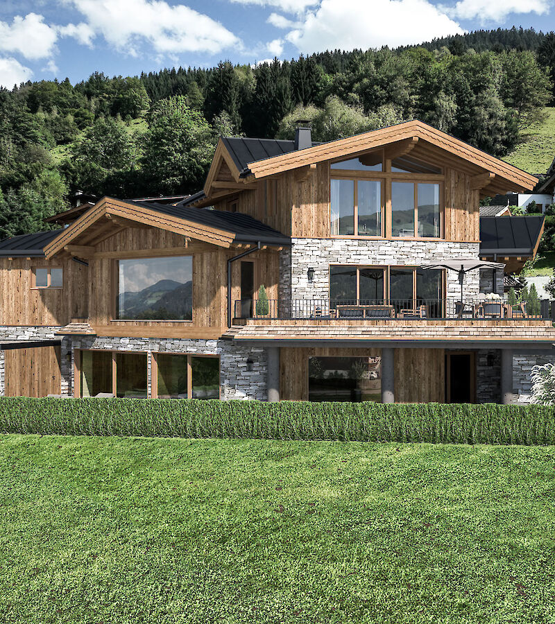 Landhaus - Umbau mit freiem Blick auf die Kitzbüheler Bergwelt in der Kochau