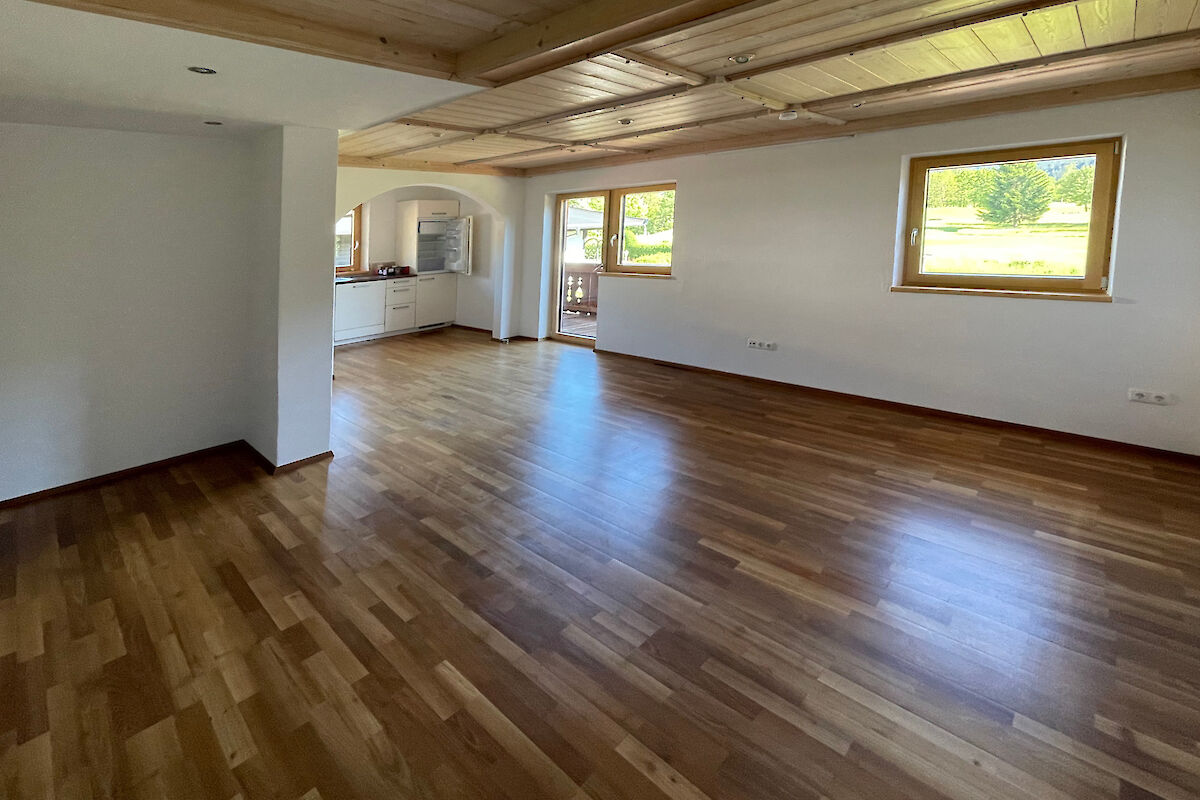 Apartment for rent on the 1st floor directly on the golf course with a view of the Kaiser Mountains